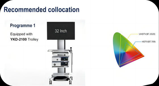 Хорошая цена Ultra High Definition Endoscope Imaging System 5 User Presets for Surgical Application Integrated LED Cold Light Source онлайн