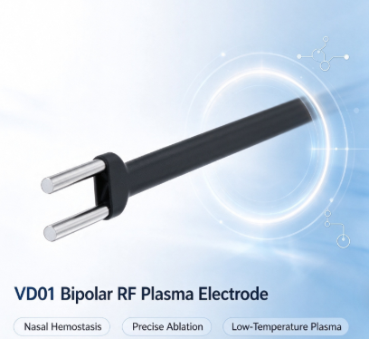 RF Bipolar ENT Plasma Electrode for Low Temperature Nasal Hemostasis Minimally Invasive ENT Surgery