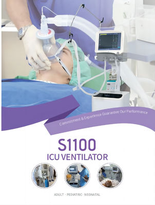 Bon prix S1100 20 CmH2O-100 CmH2O Medical Ventilator Equipment Breathing Machine In ICU en ligne